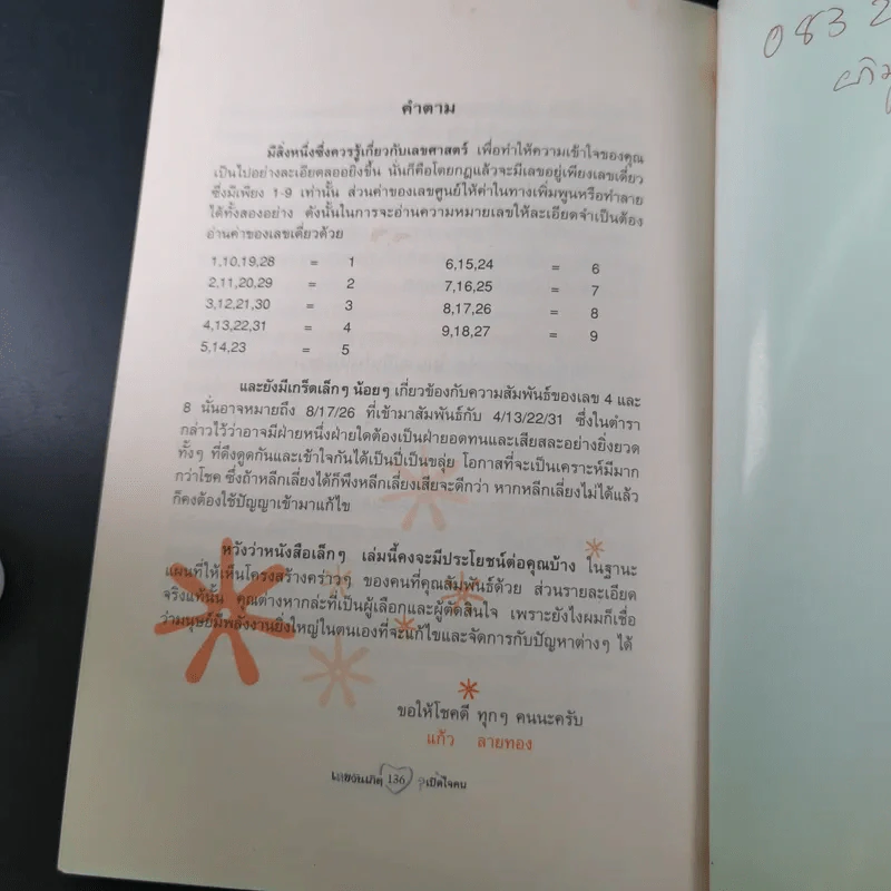 เลขวันเกิดเปิดใจคน - แก้ว ลายทอง รูปที่ 14