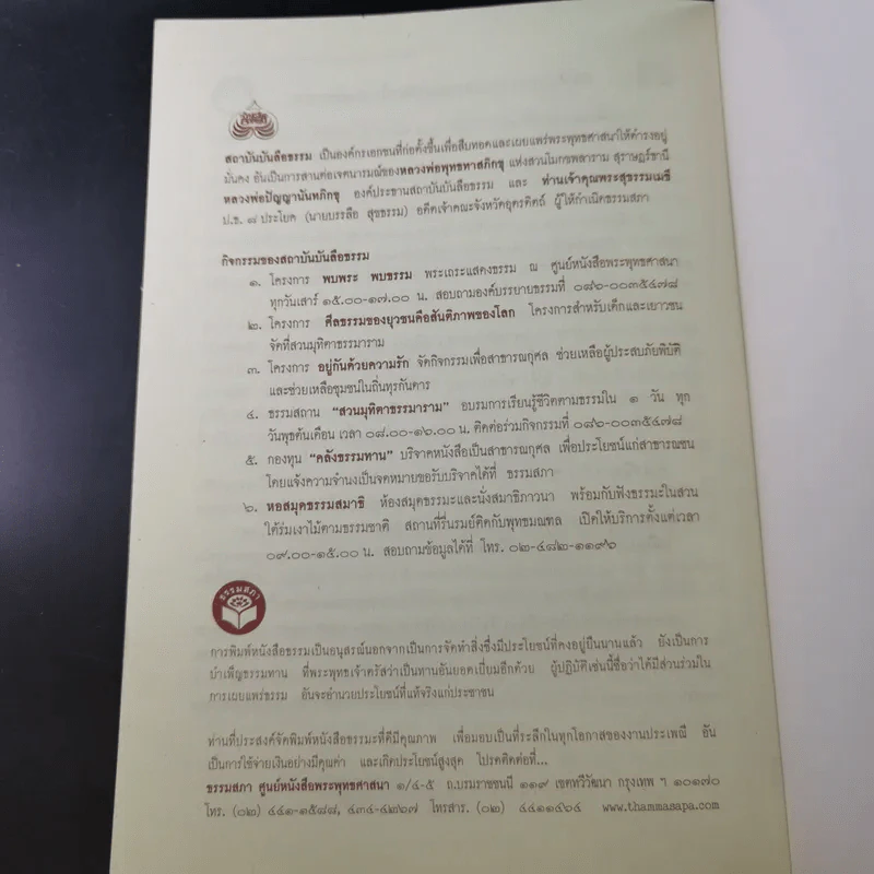 หนังสือธรรมะ หลวงพ่อปัญญานันทภิกขุ ขายรวม 6 เล่ม รูปที่ 79