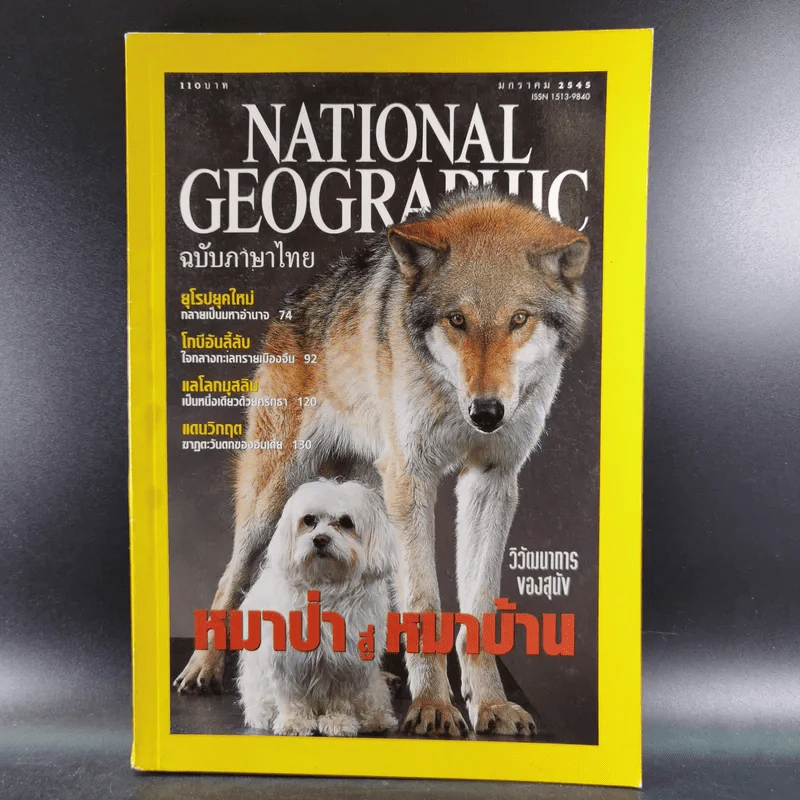 National Geographic ปีที่ 1 ฉบับที่ 6 ม.ค.2545 หมาป่าสู่หมาบ้าน รูปที่ 1