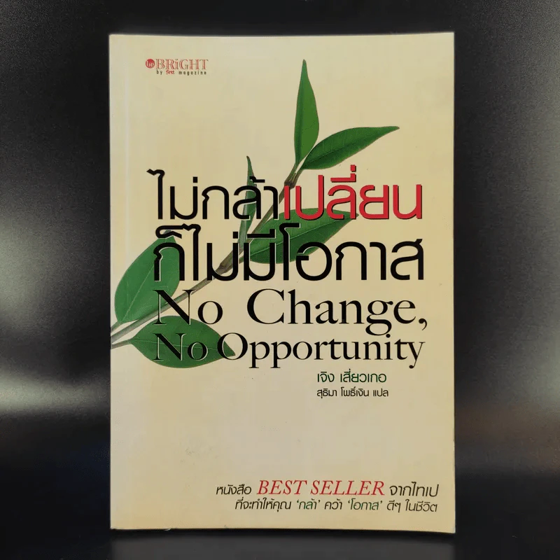 ไม่กล้าเปลี่ยน ก็ไม่มีโอกาส No Change, No Opportunity - เจิง เสี่ยวเกอ รูปที่ 1