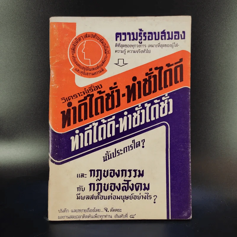 วิเคราะห์เรื่อง ทำดีได้ชั่ว-ทำชั่วได้ดี ทำดีได้ดี-ทำชั่วได้ชั่ว นั้นประการใด และกฎของกรรม กับกฎของสังคม รูปที่ 1