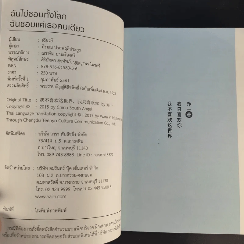 ฉันไม่ชอบทั้งโลก ฉันชอบแค่เธอคนเดียว - เฉียวยี รูปที่ 8