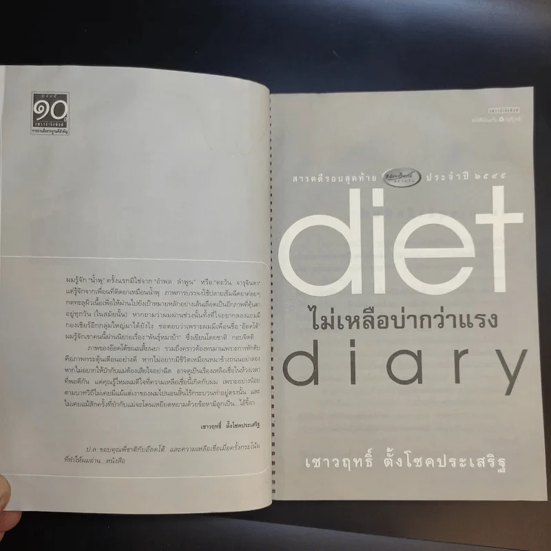 Diet Diary ไม่เหลือบ่ากว่าเเรง - เชาวฤทธิ์ ตั้งโชคประเสริฐ รูปที่ 11