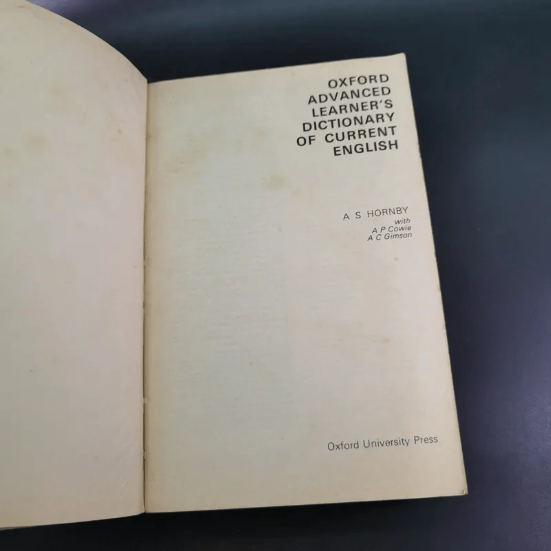 Oxford Advanced Learner's Dictionary of Current English รูปที่ 9