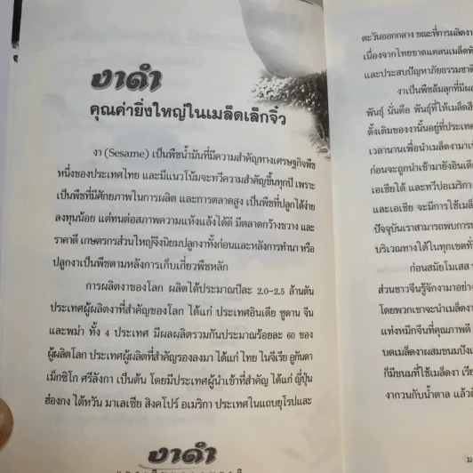 งาดำ แคลเซียมธรรมชาติ มหัศจรรย์ธัญพืช - ปัญญา ไพศาลอนันต์ รูปที่ 11
