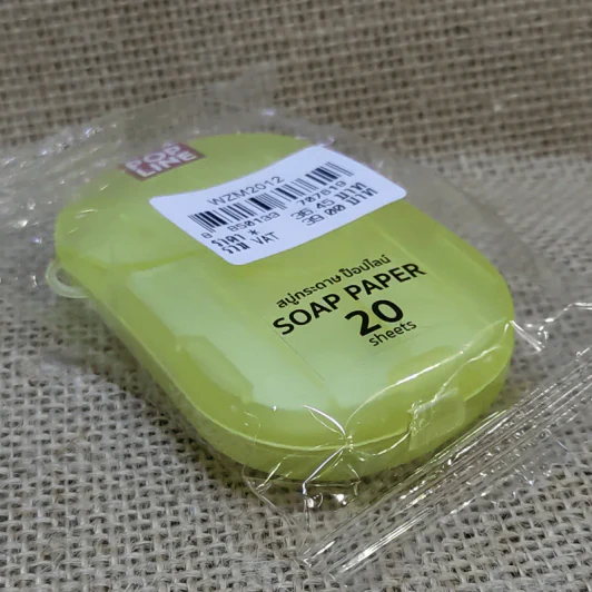สบู่กระดาษ ป็อปไลน์ 20 แผ่น Soap Paper 20 Sheets รูปที่ 3