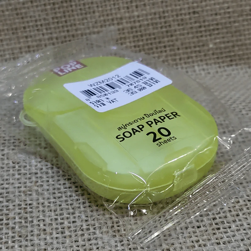 สบู่กระดาษ ป็อปไลน์ 20 แผ่น Soap Paper 20 Sheets รูปที่ 3