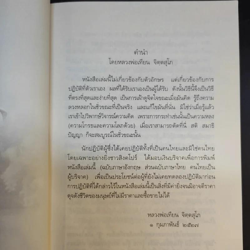 แด่เธอผู้รู้สึกตัว - หลวงพ่อเทียน จิตฺตสุโภ รูปที่ 11