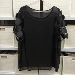 เสื้อผ้าไซส์ใหญ่ 3XL SHEIN พลัส เสื้อ applique ชุดแขนตาข่าย เสื้อ Plus Size เสื้อผ้าสาวอวบ (สินค้าใหม่ยังไม่ได้ใช้งาน) รูปที่ 1