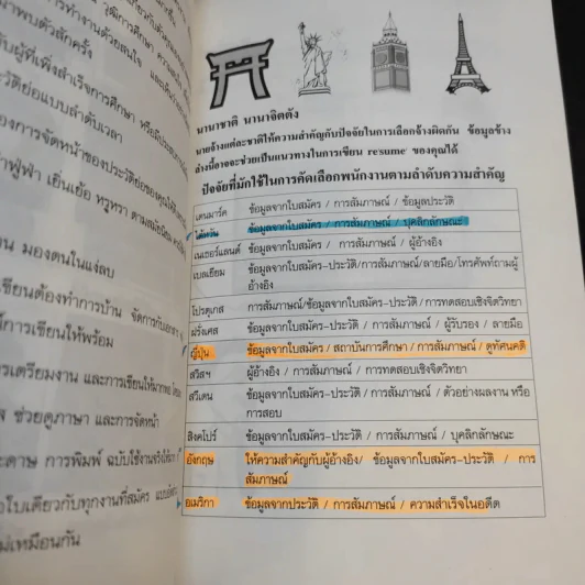 ถนนไปสู่งาน เอกสารสมัครงาน หนังสือแนะนำการเขียนเอกสารสมัครงาน - ธัญญา ผลอนันต์ รูปที่ 16