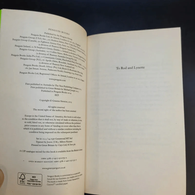 The Rosie Project - Graeme Simsion รูปที่ 9