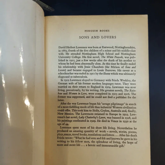 Sons and Lovers - D. H. Lawrence รูปที่ 8