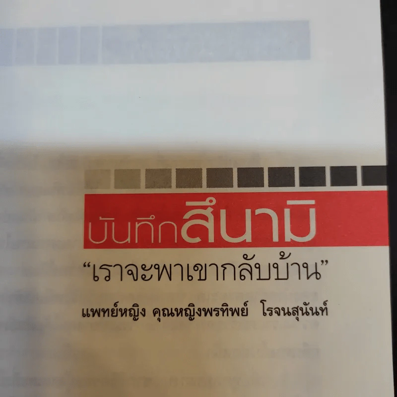 บันทึกสึนามิ - แพทย์หญิง คุณหญิงพรทิพย์ โรจนสุนันท์ รูปที่ 9