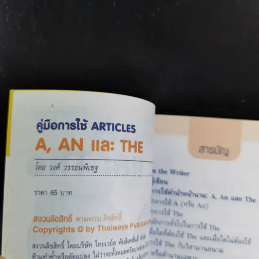คู่มือการใช้ Articles A, An และ The - วงศ์ วรรธนพิเชฐ รูปที่ 9
