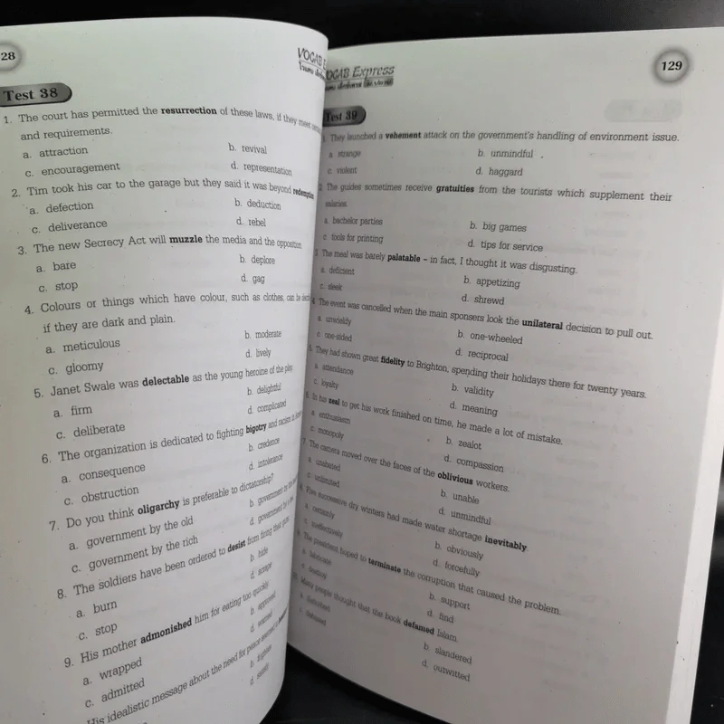 Vocab Express แบบฝึกคำศัพท์ภาษาอังกฤษ ม.ปลาย รูปที่ 12