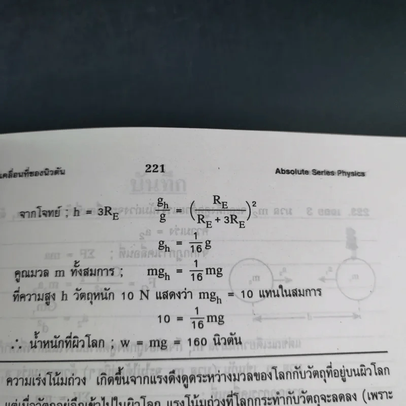 ฟิสิกส์ : เรื่องที่ 2 แรงและการเคลื่อนที่ของนิวตัน สำหรับชั้น ม.4-6 รูปที่ 12