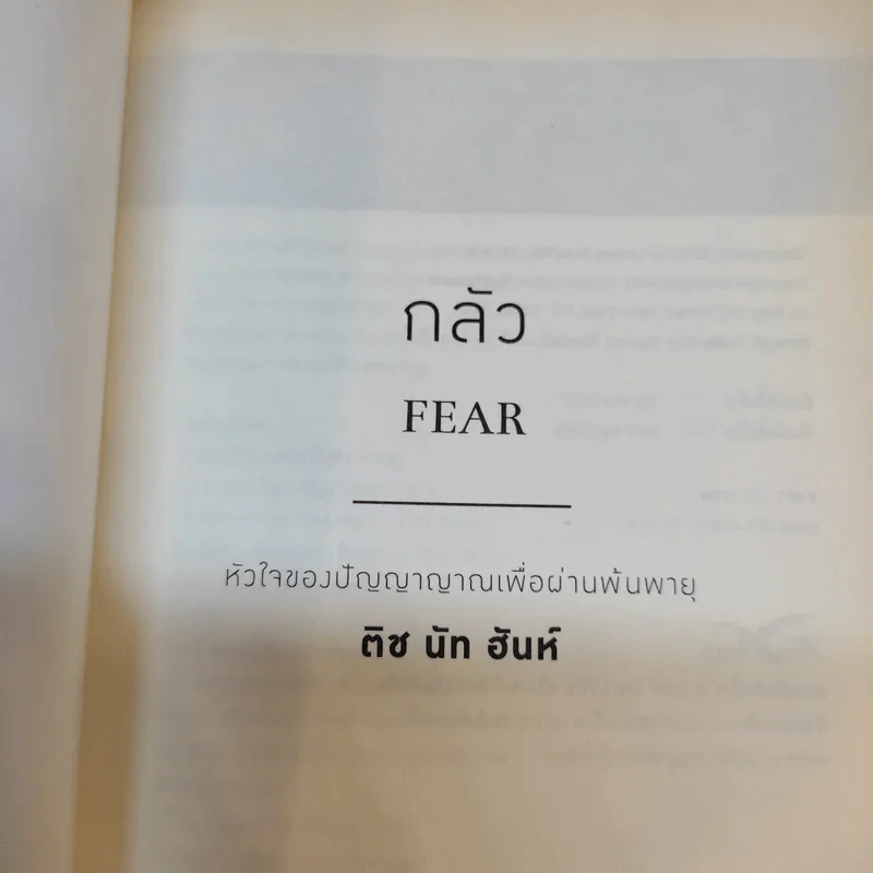 กลัว Fear - ติช นัท ฮันห์ รูปที่ 8