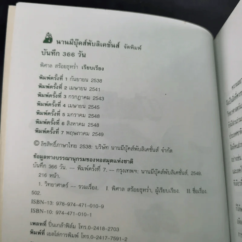เหตุการณ์ในอดีต บันทึก 366 วัน - พิศาล สร้อยธุหร่ำ รูปที่ 8