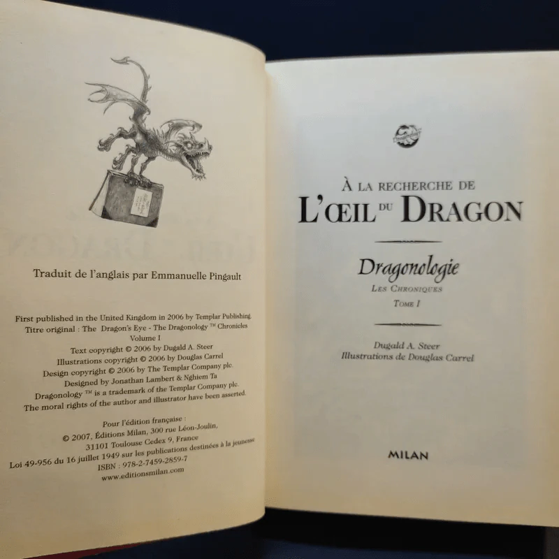 Dragonologie, les chroniques, Tome 1 : A la recherche de l'oeil du dragon รูปที่ 9