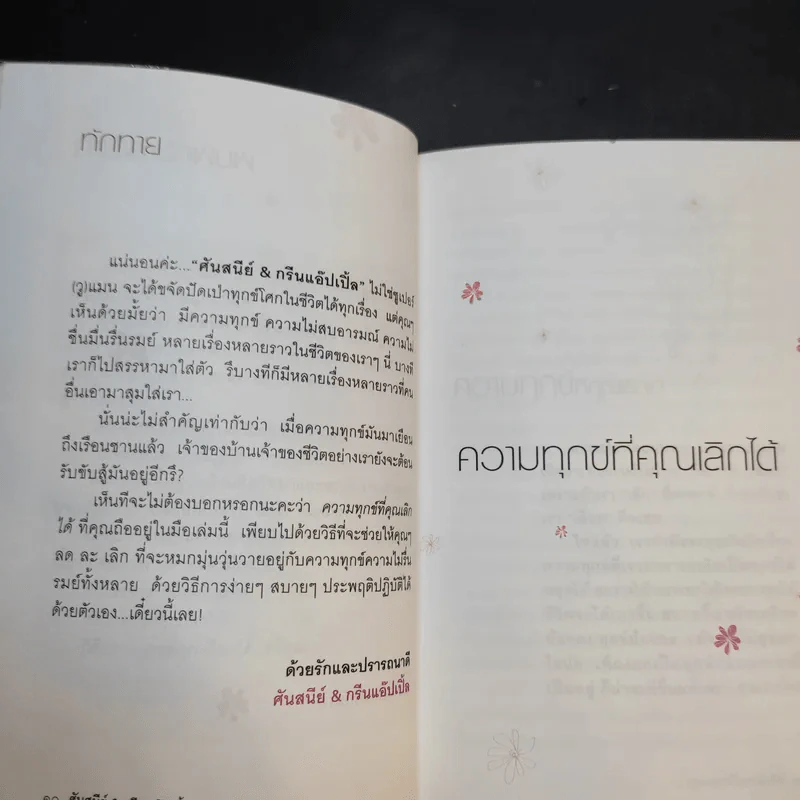 ความทุกข์ที่คุณเลิกได้ - ศันสนีย์ & กรีนแอ๊ปเปิ้ล รูปที่ 11