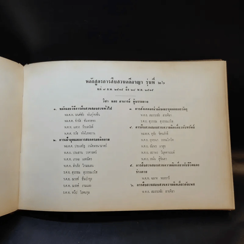 สืบสวน รุ่น 26 ก.พ.-พ.ค.2515 รูปที่ 18