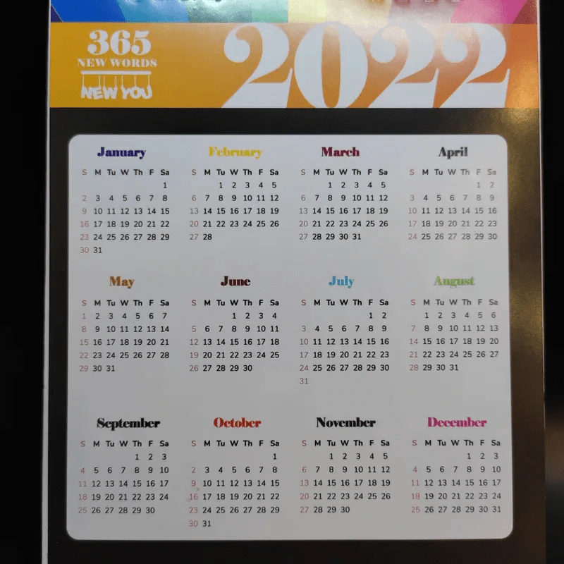 ปฏิทินคำศัพท์ปี 2022 ของครูพี่แอน รูปที่ 5
