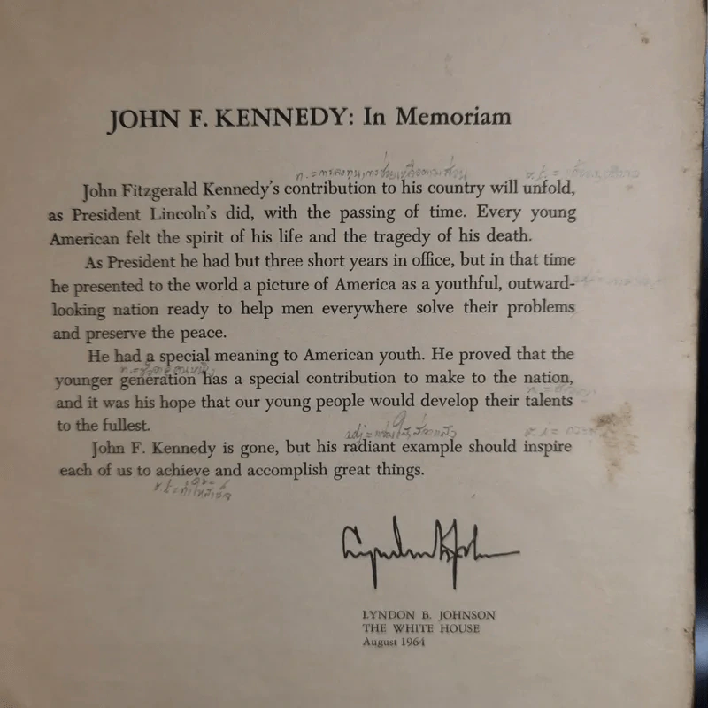 The Life and Words of John F.Kennedy รูปที่ 8
