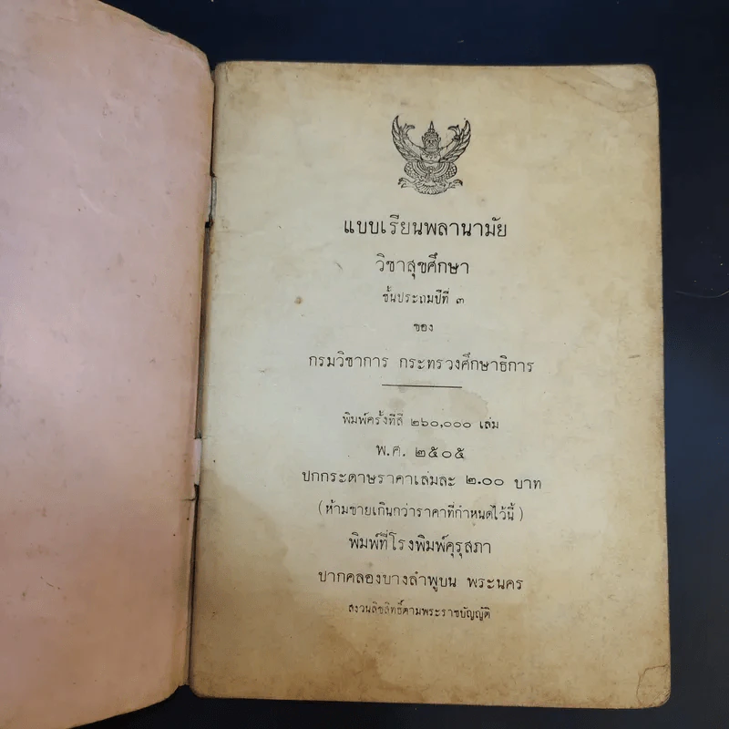 แบบเรียนพลานามัย วิชาสุขศึกษา ชั้นประถมปีที่ 3 รูปที่ 8
