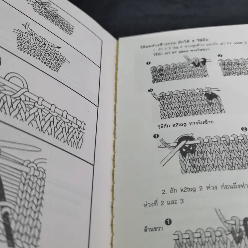 ขวัญเรือน งานฝีมือ No.3 ถักนิตติ้ง Knitting พร้อมพื้นฐานเบื้องต้นอย่างละเอียด รูปที่ 11