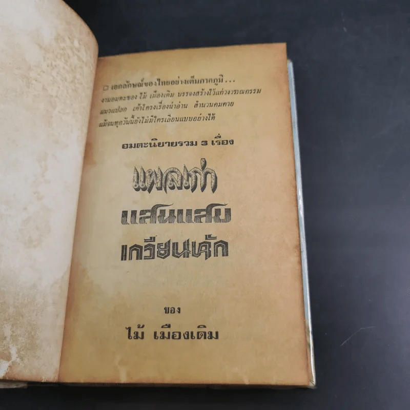 แผลเก่า แสนแสบ เกวียนหัก - ไม้ เมืองเดิม รูปที่ 7