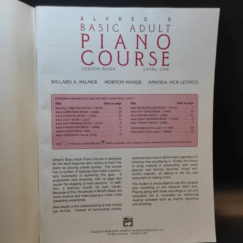 Basic Adult Piano Course รูปที่ 8