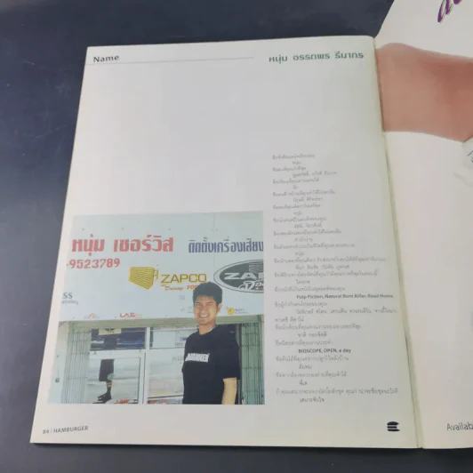 HAMBURGER ปีที่ 1 ฉบับที่ 10 ม.ค.2546 อั้ม พัชราภา รูปที่ 12