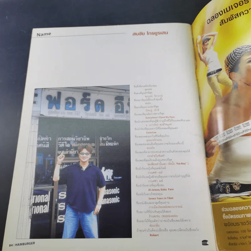 HAMBURGER ปีที่ 1 ฉบับที่ 9 ธ.ค.2545 เบิร์ด ธงไชย รูปที่ 12