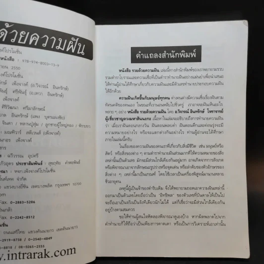 รวยด้วยความฝัน ฝันแล้วรวยถูกหวยบนดิน - อ.วิจารณ์ อินทรักษ์ รูปที่ 9