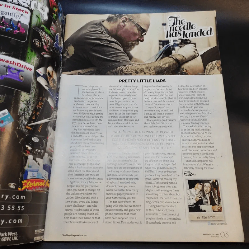 Tattoo Magazine Skip Deep ลายสัก Issue 232 รูปที่ 8