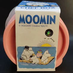 ชุดกล่องอาหารกลม Chef Box ลาย MooMin สีชมพู 5 ชิ้น (ขนาด 300 มิลลิลิตร) รูปที่ 4