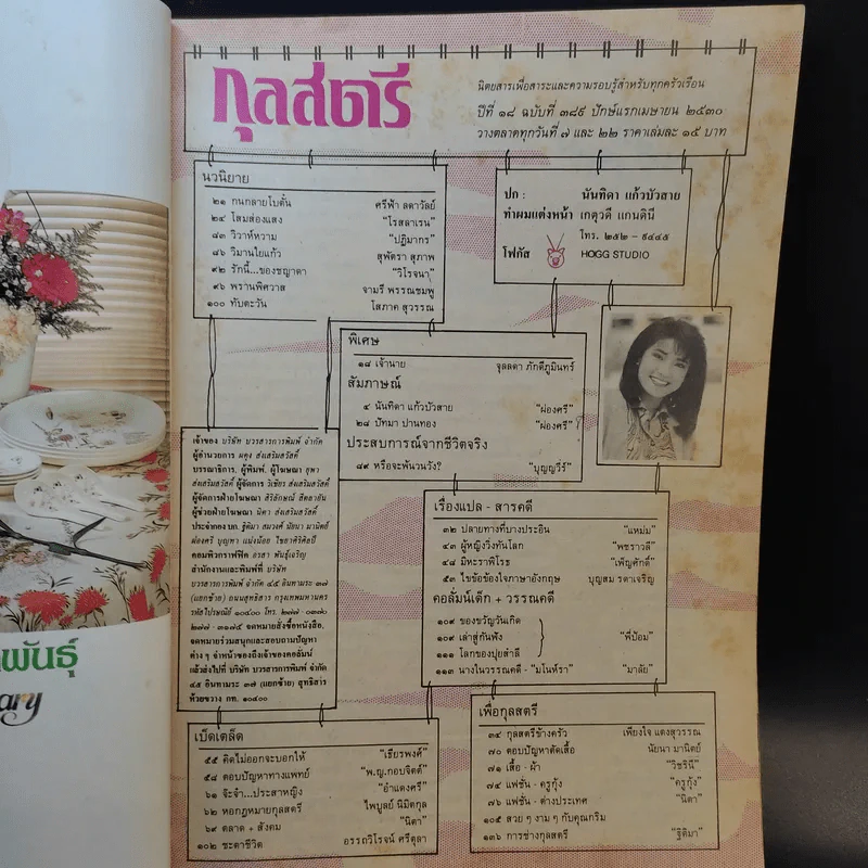 กุลสตรี ปีที่ 18 ฉบับที่ 389 เม.ย.2530 นันทิดา แก้วบัวสาย รูปที่ 10