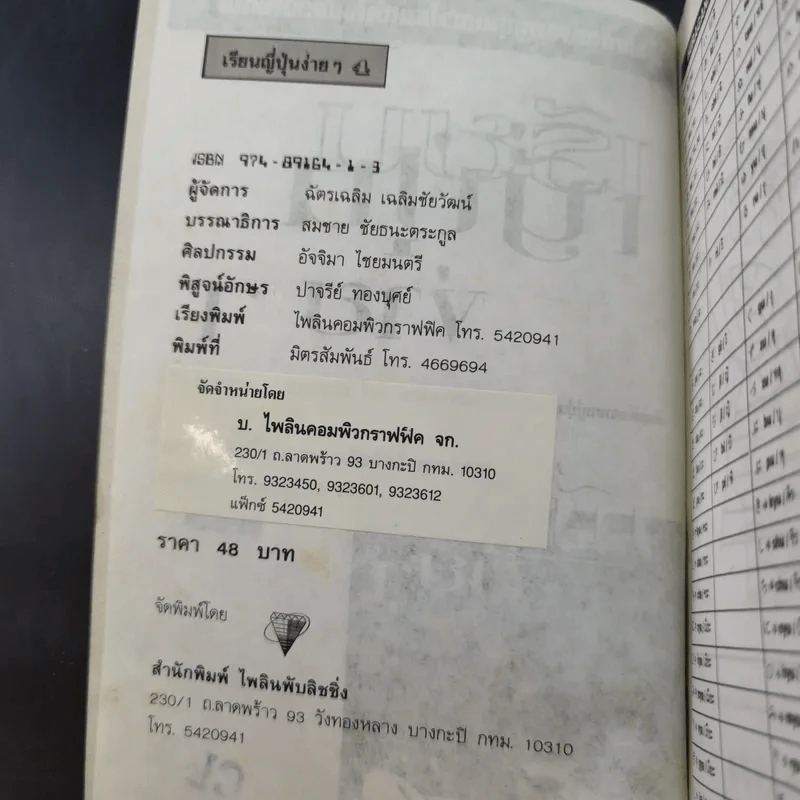 เรียนญี่ปุ่นง่ายๆ - สมชาย ชัยธนะตระกูล รูปที่ 7