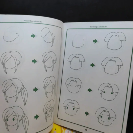หัดวาดการ์ตูน ขายรวม 4 เล่ม - พี่กุ๊กไก่ รูปที่ 12