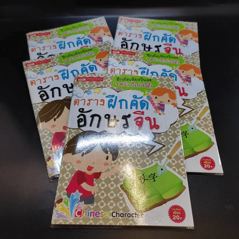 ตารางฝึกคัดอักษรจีน 5 เล่ม รูปที่ 1