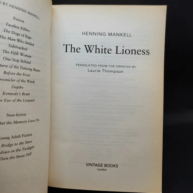 The White Lioness - Henning Mankell รูปที่ 7