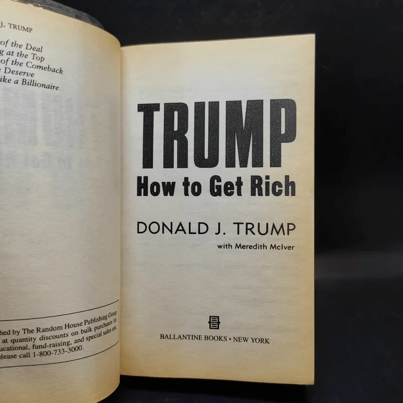 Trump How to Get Rich - Donald J. Trump รูปที่ 8