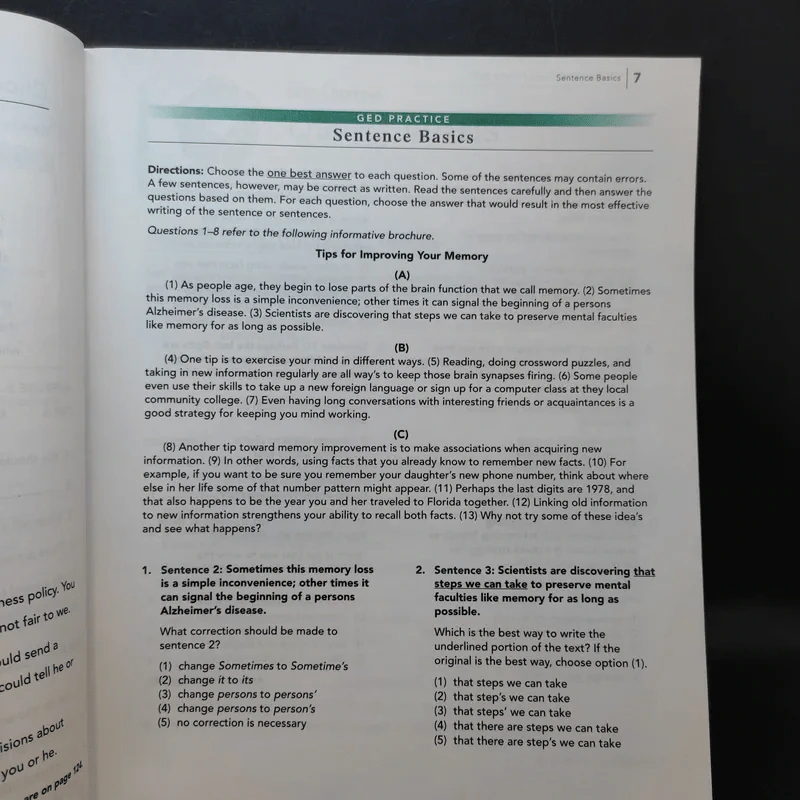 McGraw-Hill's GED Language Arts, Writing Workbook รูปที่ 9