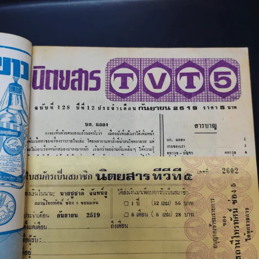 นิตยสารทีวีที 5 ฉบับที่ 128 ปีที่ 12 ก.ย.2519 รูปที่ 8