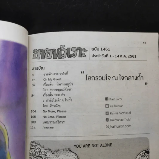 ขายหัวเราะ ปีที่ 33 ฉบับที่ 1461 ส.ค.2561  โลกรวมใจ ณ ใจกลางถ้ำ รูปที่ 10