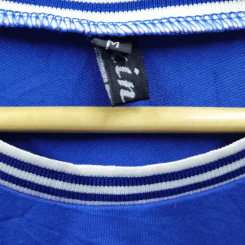 เสื้อยืดแขนสั้น หมายเลข 7 สีน้ำเงิน อก 32 นิ้ว, ยาว 21 นิ้ว รูปที่ 4