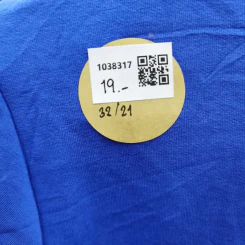 เสื้อยืดแขนสั้น หมายเลข 7 สีน้ำเงิน อก 32 นิ้ว, ยาว 21 นิ้ว รูปที่ 3