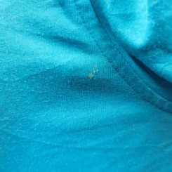 เสื้อฮู้ดแขนสั้น สีฟ้า อก 38 นิ้ว, ยาว 23 นิ้ว รูปที่ 3