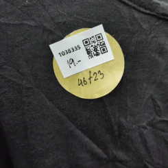 เสื้อยืด สีดำ ปลายจั๊ม อก 46 นิ้ว, ยาว 23 นิ้ว รูปที่ 4