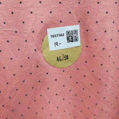 เสื้อยืดแขนสั้น สีส้ม ลายกระต่ายสีน้ำเงิน อก 46 นิ้ว, ยาว 24 นิ้ว รูปที่ 4